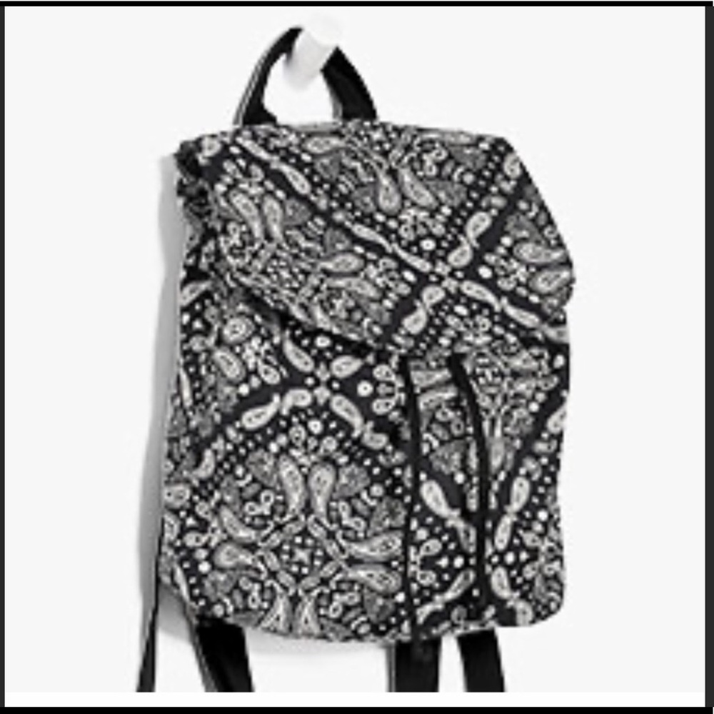 NWT Pink / Victoria Secrets Paisley Print Backpack - Picture 5 of 6